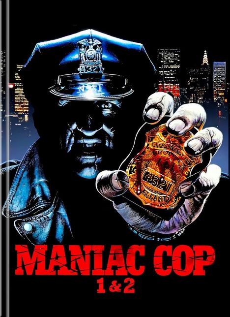 Maniac Cop 1&2 (Ultra HD Blu-ray & Blu-ray im Mediabook), 2 Ultra HD Blu-rays und 2 Blu-ray Discs