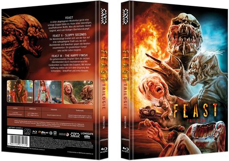 Feast Trilogie (Blu-ray im Mediabook), 3 Blu-ray Discs