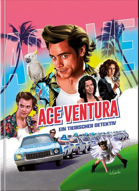 Ace Ventura - Ein tierischer Detektiv (Blu-ray im Mediabook), 2 Blu-ray Discs