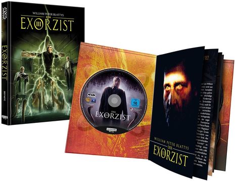 Der Exorzist 3 (Ultra HD Blu-ray & Blu-ray im Mediabook), 1 Ultra HD Blu-ray und 2 Blu-ray Discs
