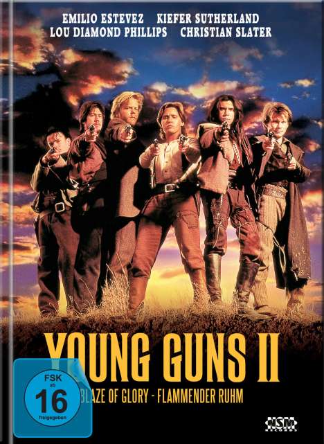 Young Guns 2 - Blaze of Glory (Blu-ray &amp; DVD im Mediabook), 1 Blu-ray Disc und 1 DVD