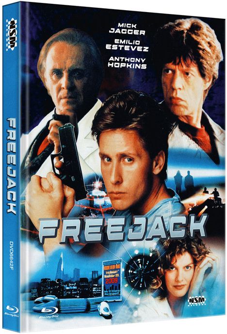 Freejack (Blu-ray &amp; DVD im Mediabook), 1 Blu-ray Disc und 1 DVD