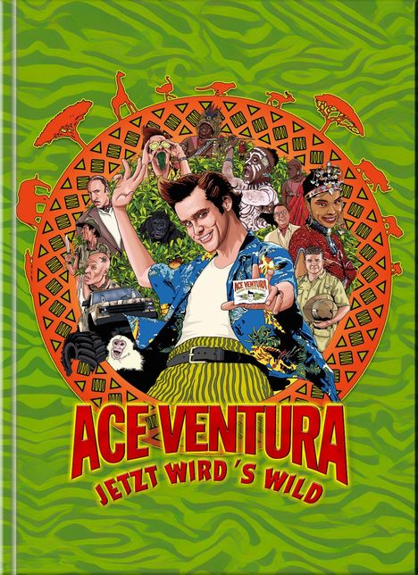 Ace Ventura 2: Jetzt wird's wild (Blu-ray &amp; DVD im Mediabook), 1 Blu-ray Disc und 1 DVD