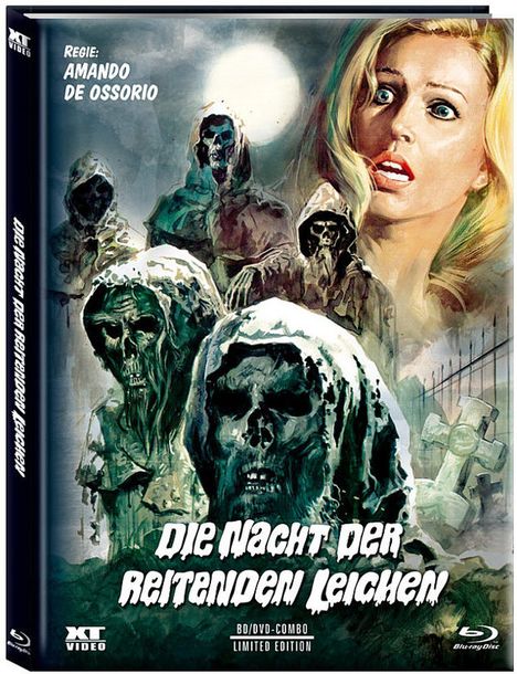 Die Nacht der reitenden Leichen (Blu-ray &amp; DVD im Mediabook), 1 Blu-ray Disc und 1 DVD