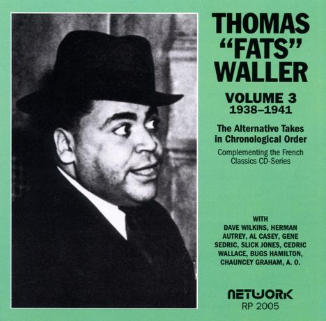 Fats Waller (1904-1943): 1938 - 1941 Vol. 3, CD