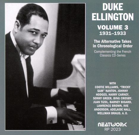 Duke Ellington (1899-1974): Volume 3 - 1931-1933, CD