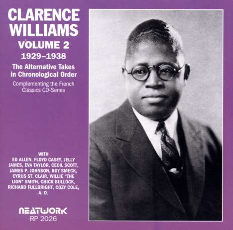 Clarence Williams: 1929 - 1938 Vol. 2: The Alternative Takes, CD