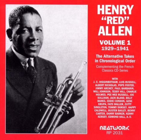 Henry 'Red' Allen (1908-1967): Vol. 1 - 1929 - 1941 Alternative..., CD