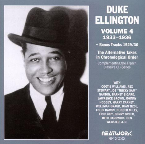 Duke Ellington (1899-1974): Alternative Takes 1933-36 Volume 4, CD