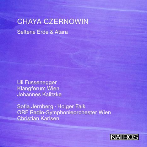 Chaya Czernowin (geb. 1957): Seltene Erde: alchimia communicationis für Ensemble & Kontrabass, CD