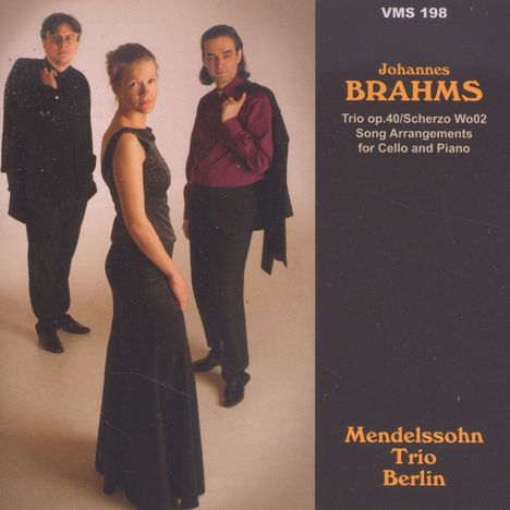 Johannes Brahms (1833-1897): Horntrio op.40 (arr.für Klaviertrio), CD