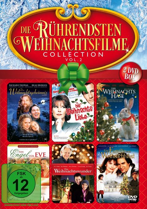 Die rührendsten Weihnachtsfilme 2 (6 Filme auf 2 DVDs), DVD