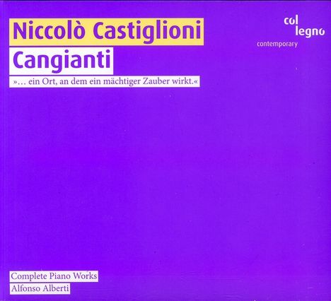 Niccolo Castiglioni (1932-1996): Klavierwerke, CD