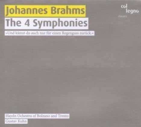 Johannes Brahms (1833-1897): Symphonien Nr.1-4, 3 CDs