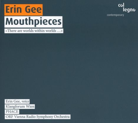 Erin Gee (geb. 1974): Mouthpieces, CD