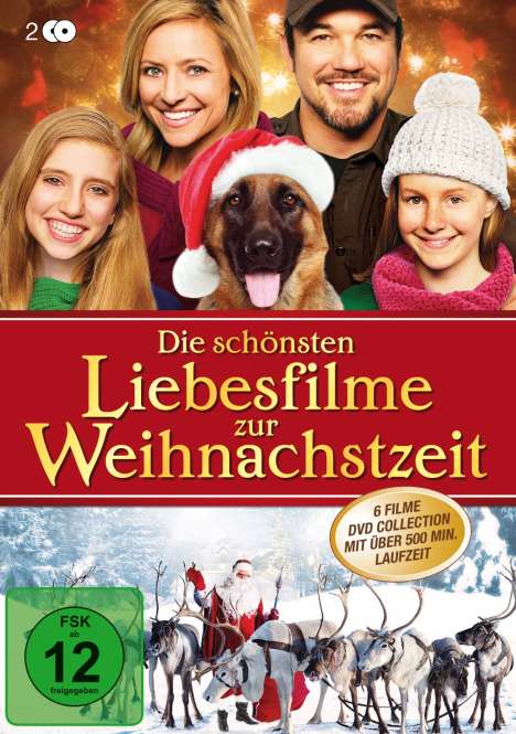Die schönsten Liebesfilme zur Weihnachtszeit (6 Filme auf 2 DVDs), 2 DVDs