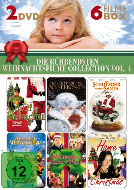 Die rührendsten Weihnachtsfilme 4 (6 Filme auf 2 DVDs), 2 DVDs
