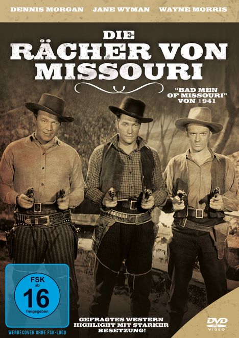 Die Rächer von Missouri, DVD