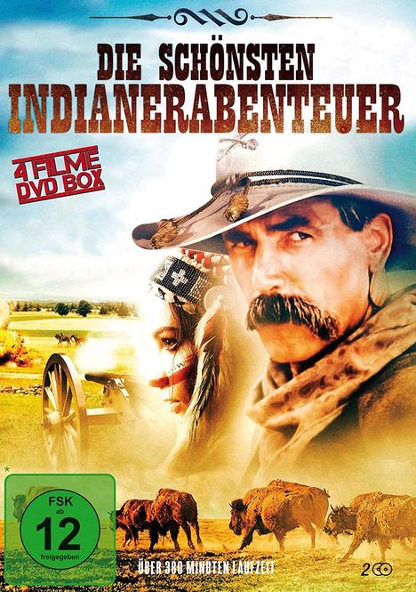 Die schönsten Indianerabenteuer (4 Filme auf 2 DVDs), 2 DVDs