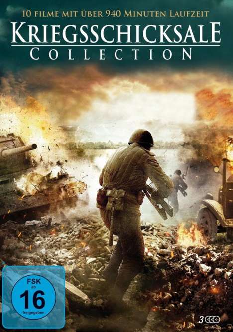 Kriegsschicksale Collection (10 Filme auf 3 DVDs), 3 DVDs