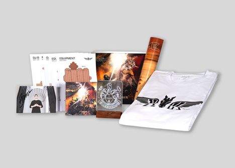 Dame: Zeus (Box), 1 CD, 1 T-Shirt und 1 Merchandise