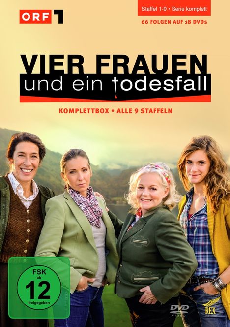 Vier Frauen und ein Todesfall (Komplette Serie), 18 DVDs