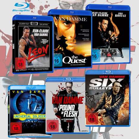 Jean-Claude van Damme - Best of Jean-Claude van Damme Box (Blu-ray), 5 Blu-ray Discs