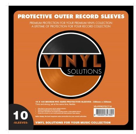 10x Premium Protective Outer Record Sleeves, Zubehör