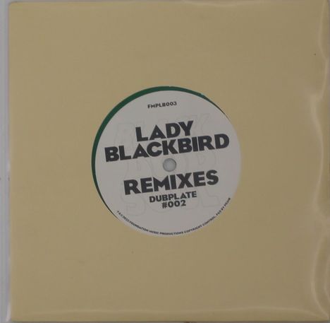 Lady Blackbird: Remix Dubplate #002 (Green Vinyl), Single 7"