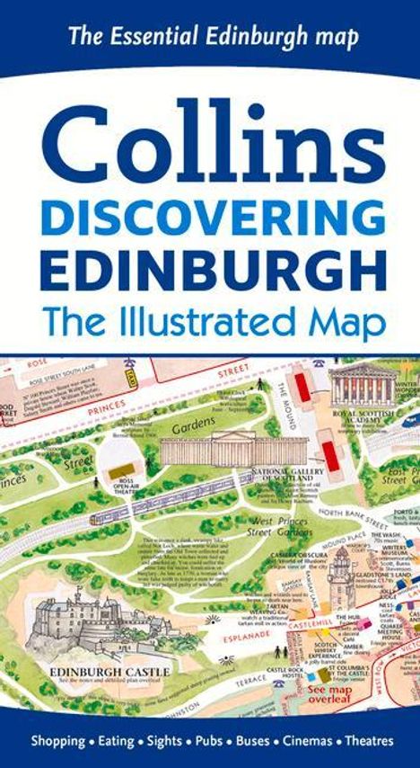 Collins Maps: Map-Discovering Edinburgh Illu, Karten
