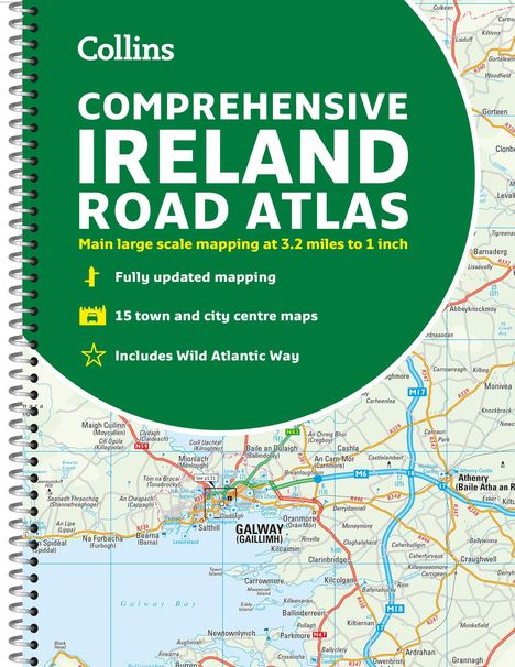 Collins Maps: Comprehensive Road Atlas Ireland, Buch
