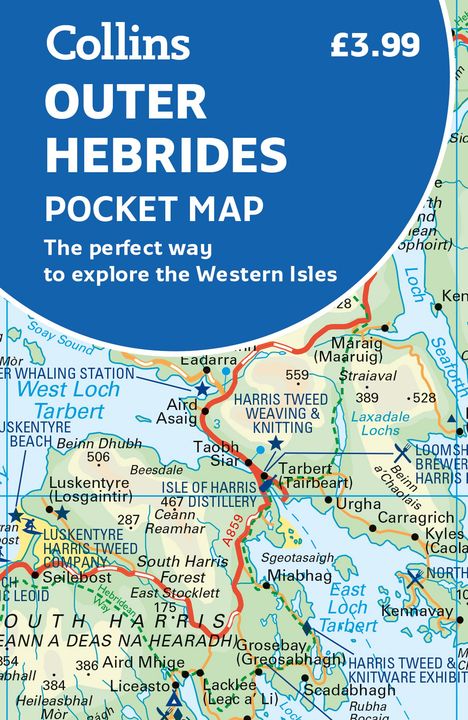 Collins Maps: Outer Hebrides Pocket Map, Karten