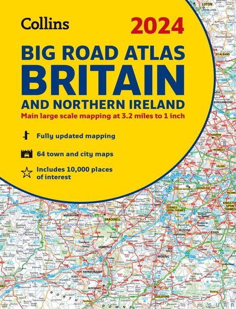 Collins: 2024 Collins Big Road Atlas Britain and Northern Ireland, Buch