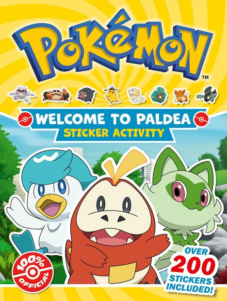 Pokemon: Pokemon Welcome to Paldea Epic Sticker, Buch