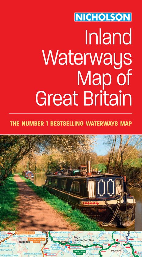 Nicholson Waterways Guides: Nicholson Inland Waterways Map of Great Britain, Karten