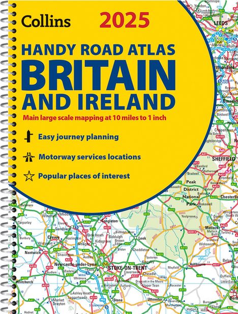 Collins Maps: 2025 Collins Handy Road Atlas Britain and Ireland, Buch