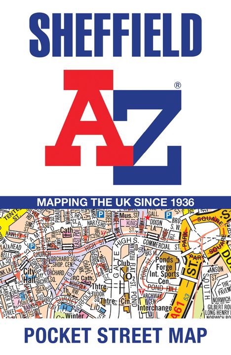 A-Z Maps: Sheffield A-Z Pocket Street Map, Karten