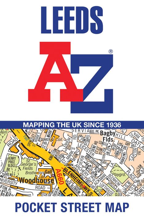 A-Z Maps: Leeds A-Z Pocket Street Map, Karten