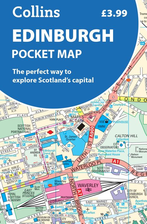 Collins Maps: Edinburgh Pocket Map, Karten