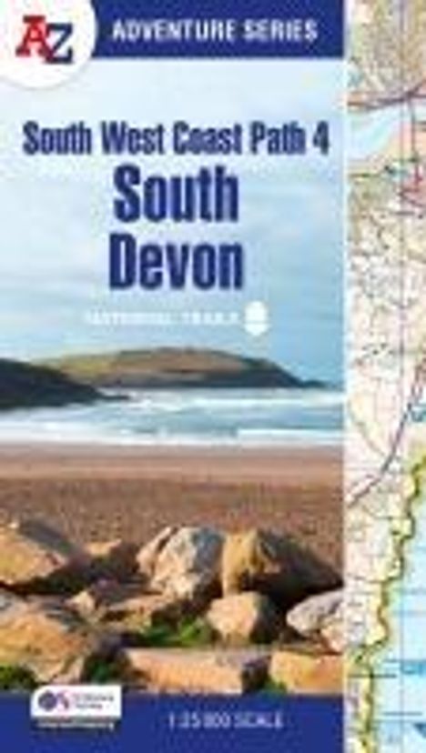 A-Z Maps: South West Coast Path 4 - South Devon, Buch