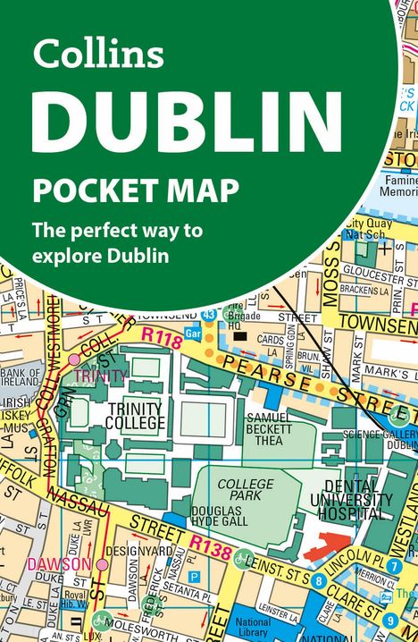 Collins Maps: Dublin Pocket Map, Karten