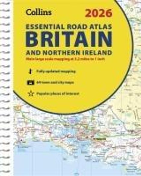 Collins Maps: 2026 Collins Essential Road Atlas Britain and Northern Ireland, Buch