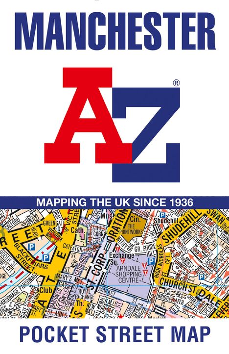 A-Z Maps: Manchester A-Z Pocket Street Map, Karten