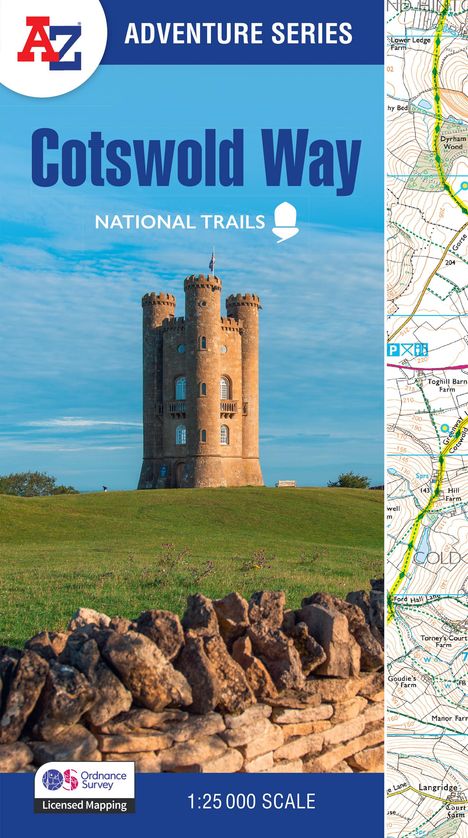 A-Z Maps: Cotswold Way, Buch