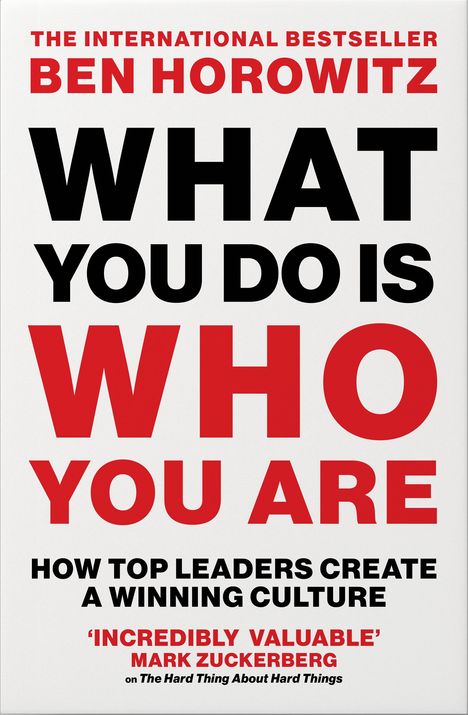 Ben Horowitz: What You Do Is Who You Are, Buch