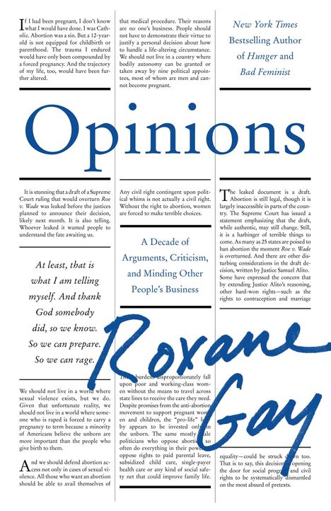 Roxane Gay: Opinions, Buch