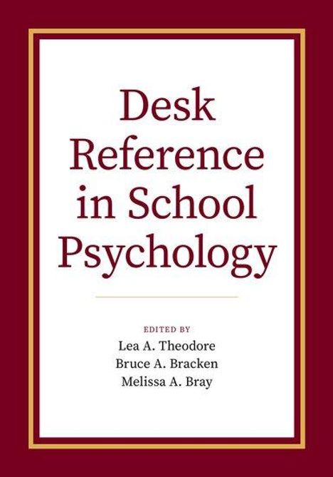 Desk Reference in School Psychology, Buch