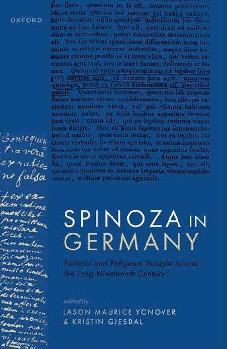 Jason Maurice Yonover: Spinoza in Germany, Buch