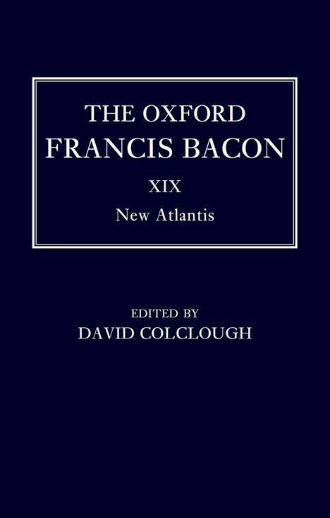 David Colclough: The Oxford Francis Bacon XIX, Buch