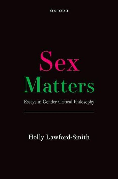 Holly Lawford-Smith: Sex Matters, Buch